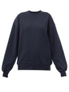 Raey - Recycled Cotton Blend-jersey Sweatshirt - Womens - Navy