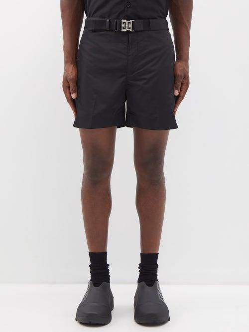 Givenchy - 4g-buckle Shell Shorts - Mens - Black