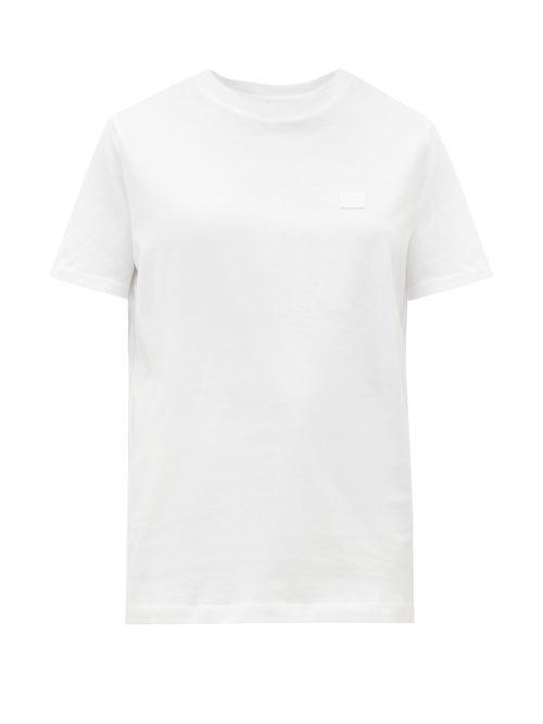 Matchesfashion.com Acne Studios - Ellison Face Cotton-jersey T-shirt - Womens - White