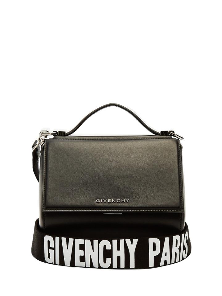 Givenchy Pandora Box Logo-strap Cross-body Leather Bag
