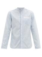 Matchesfashion.com Oliver Spencer - Serafina Striped Cotton Shirt - Mens - Blue