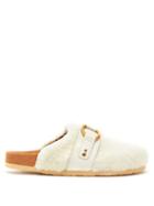 See By Chlo - Gema Shearling Backless Loafers - Womens - White
