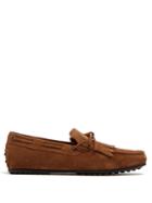 Tod's City Gommino Suede Moccasin Loafers
