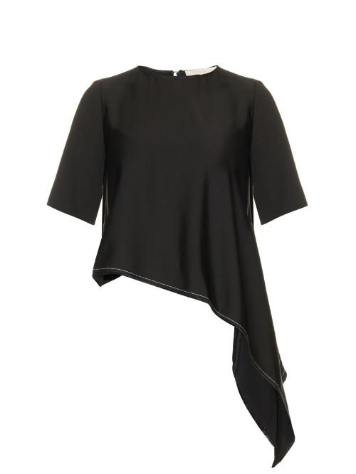 Vanessa Bruno Dasher Asymmetric Satin Top