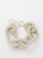 Pearl Octopuss.y - Diamond Tire Crystal & Silver-plated Bracelet - Womens - Silver