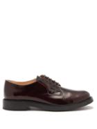 Tod's - Leather Derby Shoes - Womens - Burgundy
