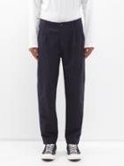 Folk - Assembly Tapered Brushed-cotton Chino Trousers - Mens - Navy