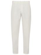 Matchesfashion.com The Gigi - Santiago Mid Rise Tapered Cotton Trousers - Mens - Beige