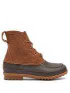 Matchesfashion.com Quoddy - Bi Colour Rubber And Leather Field Boots - Mens - Dark Brown