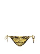 Matchesfashion.com Versace - Acanthus-print Low-rise Bikini Briefs - Womens - Black Print