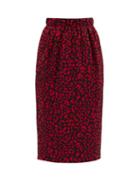 Matchesfashion.com No. 21 - High-rise Leopard-jacquard Twill Skirt - Womens - Red Multi
