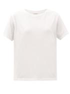 Matchesfashion.com Saint Laurent - Relaxed-fit Cotton-jersey T-shirt - Womens - Off White