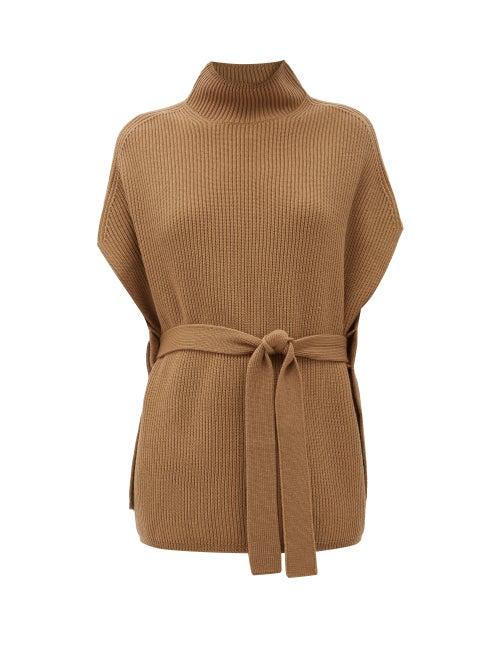 Matchesfashion.com Max Mara Leisure - Fulmine Sweater - Womens - Camel