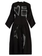 J.w.anderson Heart And Square-appliqu Dress