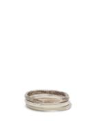 Matchesfashion.com Pearls Before Swine - Set Of Three Core Spliced Sterling-silver Rings - Mens - Silver