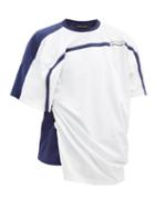 Matchesfashion.com Y/project - Panelled Cotton T-shirt - Mens - White