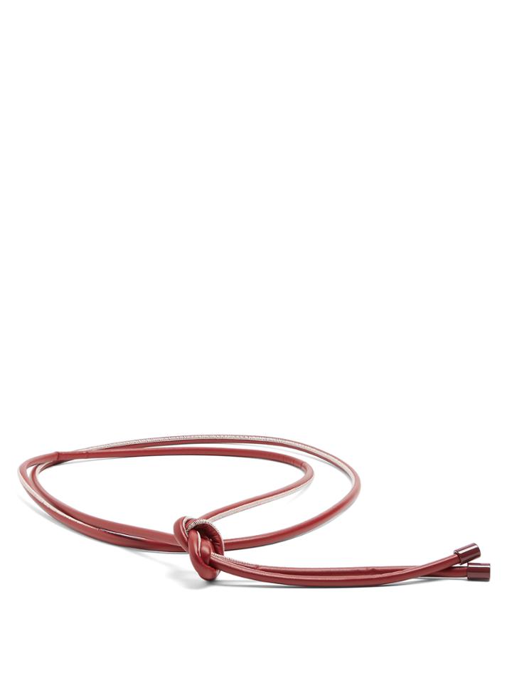 Roksanda Self-tie Leather Belt