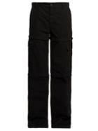 Balenciaga Zipped Panel Cotton Cargo Trousers