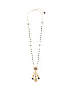 Matchesfashion.com Dolce & Gabbana - Madonna-cameo Crystal-embellished Necklace - Womens - Gold