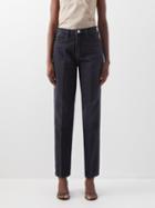 Frame - High 'n' Tight High-waist Straight-leg Jeans - Womens - Black