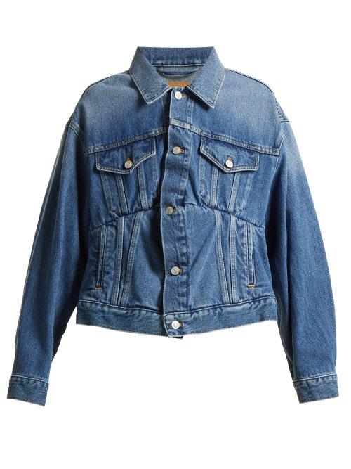 Matchesfashion.com Balenciaga - Swing Denim Jacket - Womens - Denim