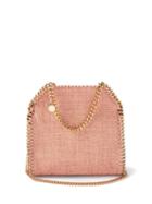 Stella Mccartney - Falabella Woven Raffia Shoulder Bag - Womens - Light Pink