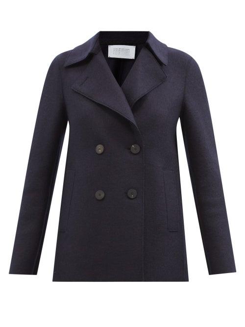 Harris Wharf London - Pressed-wool Peacoat - Womens - Navy