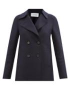Harris Wharf London - Pressed-wool Peacoat - Womens - Navy