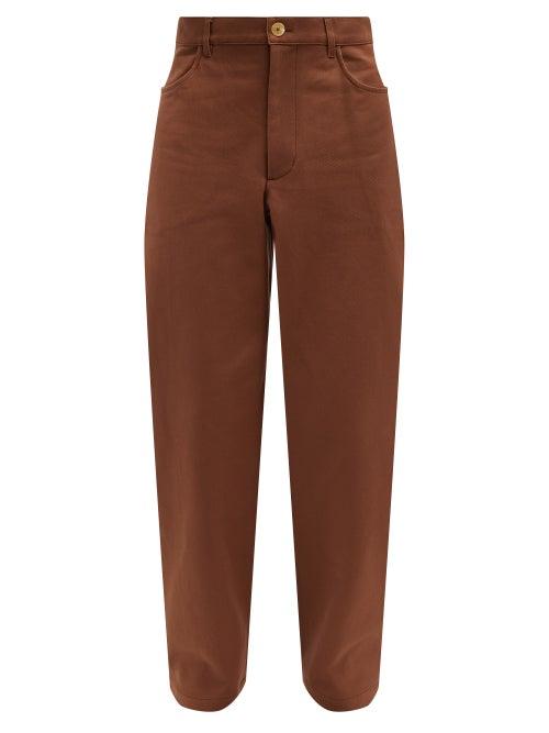 Jacquemus - Picchu Cotton-twill Trousers - Mens - Brown