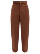 Jacquemus - Picchu Cotton-twill Trousers - Mens - Brown