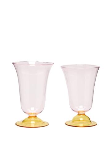 Matchesfashion.com Campbell-rey - X Laguna B Set Of Two Cosimo Highball Glasses - Pink Multi