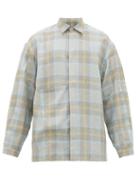 Matchesfashion.com E. Tautz - Esme Pocket Linen Shirt - Mens - Blue Multi