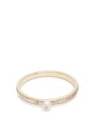 Matchesfashion.com Anissa Kermiche - Perle Rare Diamond, Pearl & Yellow Gold Ring - Womens - Gold