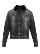 Saint Laurent Shearling-lined Denim Jacket