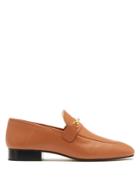 Joseph Gold-bar Leather Loafers