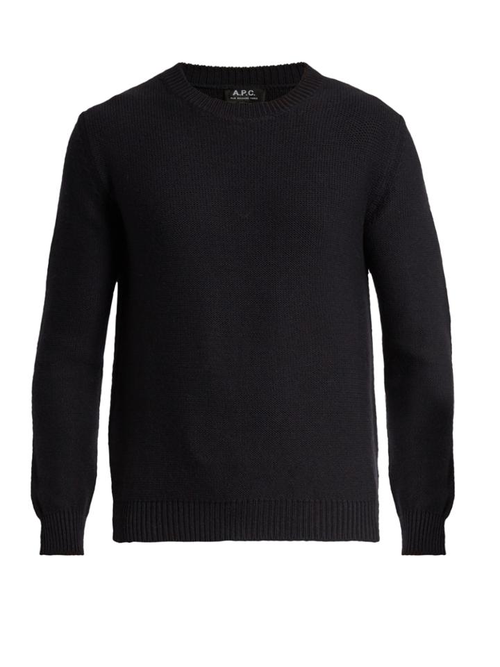 A.p.c. Wallace Crew-neck Wool Sweater
