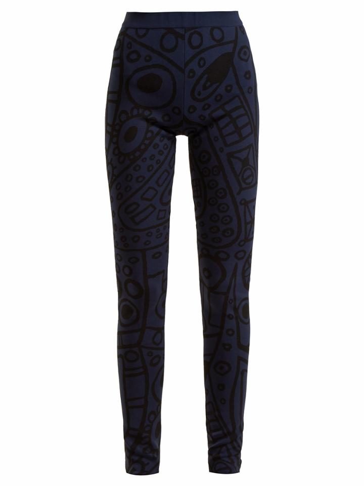 Colville Abstract Jacquard High-rise Leggings