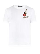 Dolce & Gabbana Rumba Guitar-appliqu Cotton T-shirt