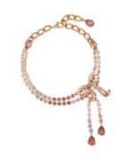 Matchesfashion.com Dolce & Gabbana - Crystal-bow Choker Necklace - Womens - Crystal