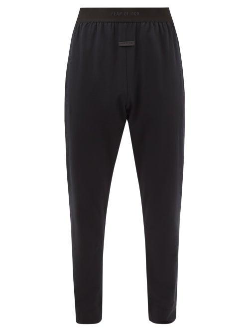 Fear Of God - Cotton-blend Jersey Trousers - Mens - Black