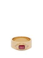 Matchesfashion.com Azlee - 18kt Gold Diamond & Ruby Ring - Womens - Red