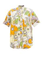 Ale Mais - Farrah Floral-print Linen Shirt - Womens - Floral