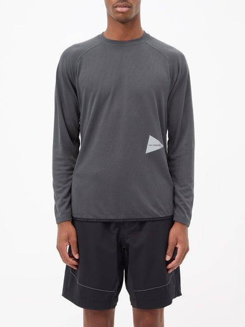 And Wander - Power Dry Long-sleeved Jersey Top - Mens - Grey