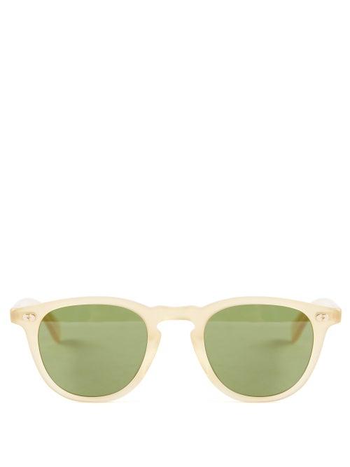 Garrett Leight - Hampton X D-frame Acetate Sunglasses - Mens - Beige