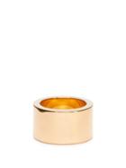 Matchesfashion.com Bottega Veneta - Wide Gold Plated Ring - Womens - Gold
