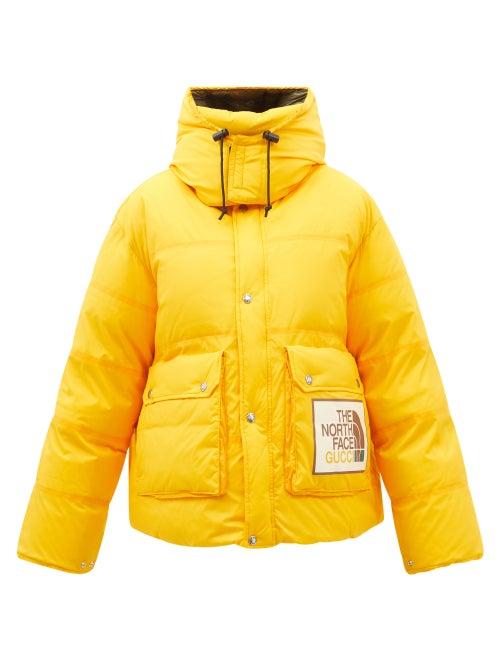 Gucci - X The North Face Hooded Ripstop Down Coat - Womens - Yellow