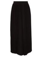 Matchesfashion.com Co - High-rise Pliss-crepe Midi Skirt - Womens - Black
