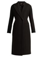 Ann Demeulemeester Satin-trim Wool-blend Coat