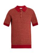 Boglioli Point-collar Knit Polo Shirt