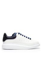 Matchesfashion.com Alexander Mcqueen - Raised Sole Low Top Leather Trainers - Mens - Navy White